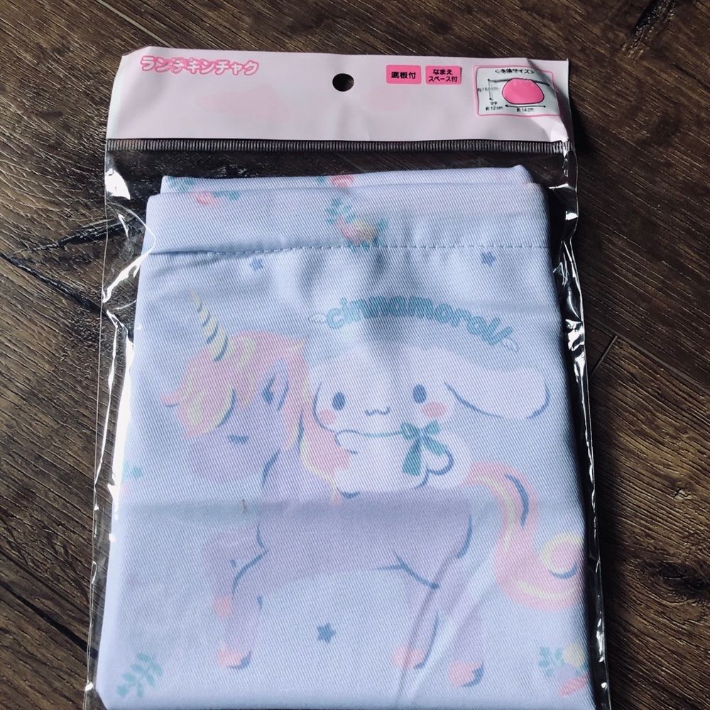 CINNAMOROLL-Imported (NWT) Blue Drawstring Bag